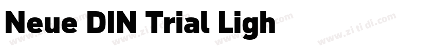 Neue DIN Trial Ligh字体转换